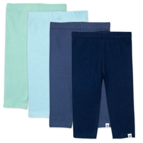 4-pack Organic Cotton Leggings Green Ombre 6-9m