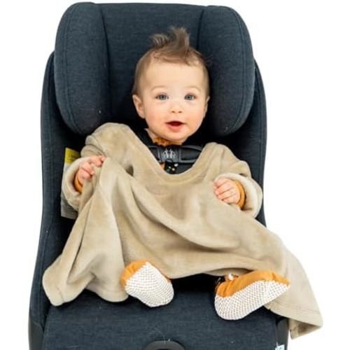 Buckle Me Baby Car Seat Blanket | Wearable Blanket Winter Essential | Cozy Warm Sherpa for Winter/Fall