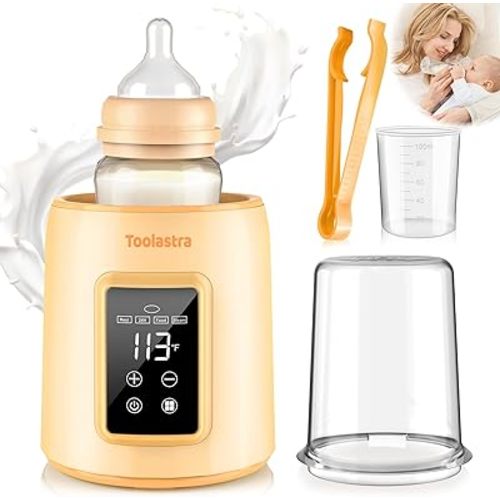 Bottle Warmer, Faster Heating Baby Milk Warmers for All Bottles with Accurate Temp Control Water Bath Tech and Auto Shut-Off, BPA-Free Multifunctional Bottle Warmer for Breastmilk and Formula