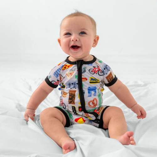 The Big Apple Shorty Zippy - 0-3 Months
