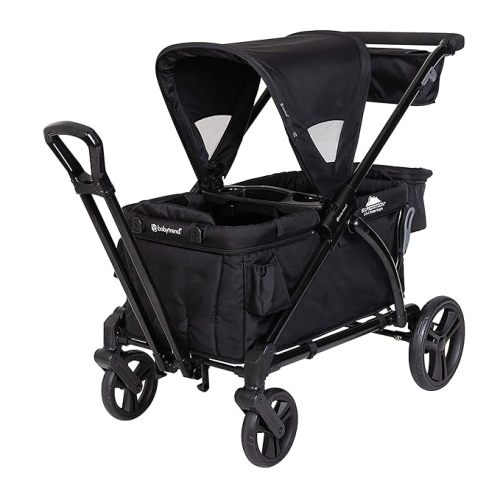 Baby Trend Expedition 2-in-1 Stroller Wagon PLUS, Ultra Grey - Ultra Black