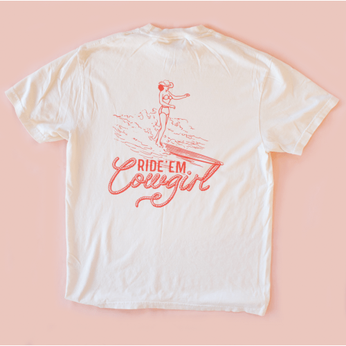 Kids Ride 'Em Cowgirl Surf Tee