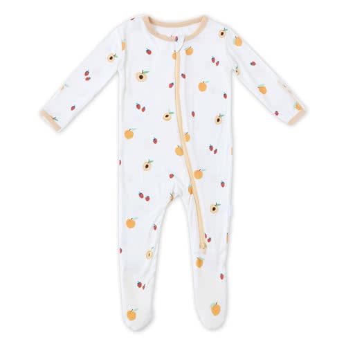Bamboo Little Soft Baby Footie Pajamas, Baby Clothes, Newborn Sleepers, 95% Viscose and 5% Spandex, 0-24 Months