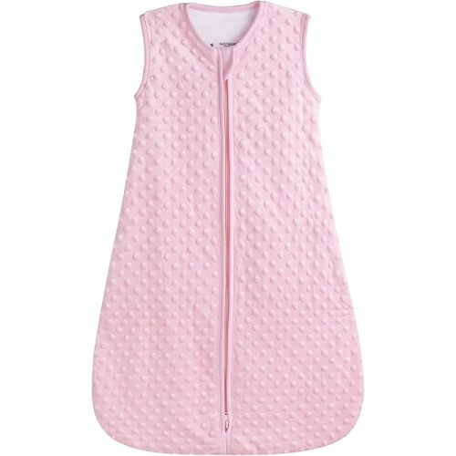 BABYINABAG Summer Model Baby Sleeping Bag and Sack, Plush Minky Dot, 1.25 Tog for Infants and Toddlers (Small (3-11 mos))