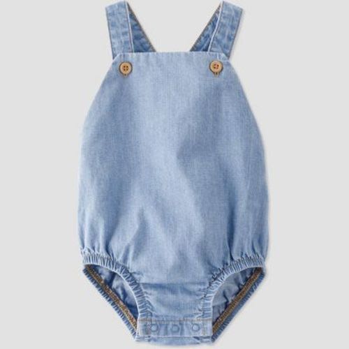 Little Planet By Carter's Organic Baby Chambray Bubble Jumpsuit - Newborn