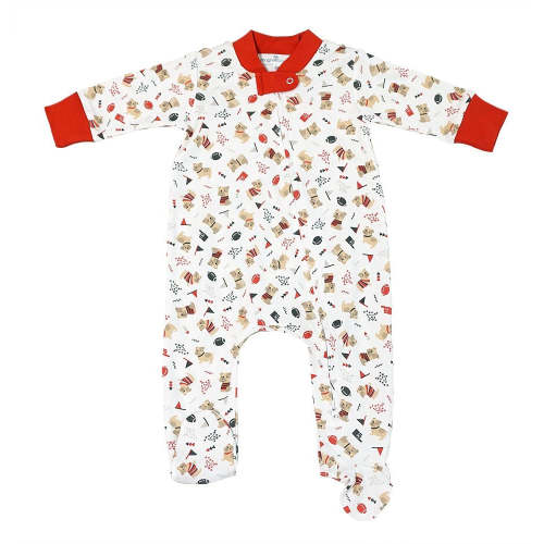 Magnolia Baby UGA Georgia Bulldog Pride Red Printed Zipper Footie – Best Dressed Child