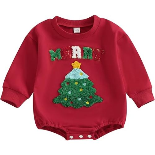 MoZiKQin Baby Halloween Thanksgiving Outfit Girl Boy Sweatshirt Romper Pullover Sweater Jumpsuit Cute Fall Winter Clothes