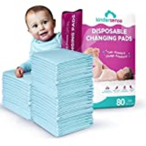 Rocinha 100 Pack Disposable Changing Pads Baby Disposable Underpads  Waterproof Diaper Changing Pad Breathable Underpads Bed Table Protector Mat,  17 Inches x 13 Inches