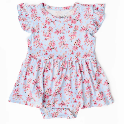 Cherry Blossom Baby Flutter Dress