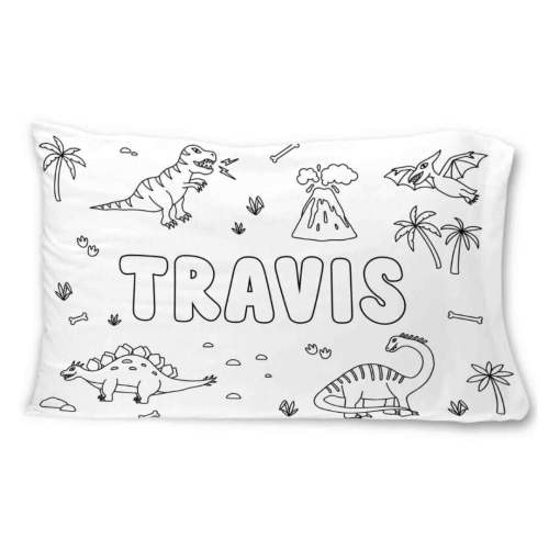 Color Me Personalized Pillow Case | Jurassic Playground