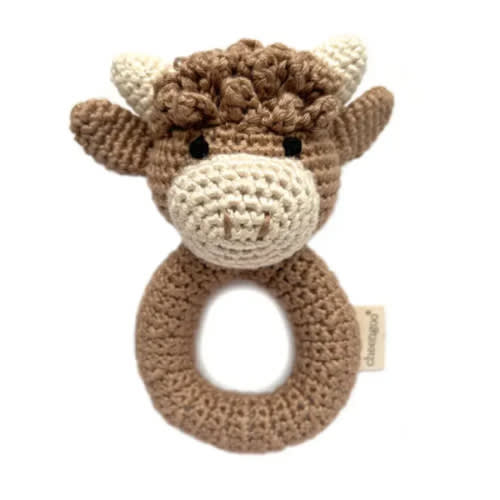 Crochet Highland Cow Rattle