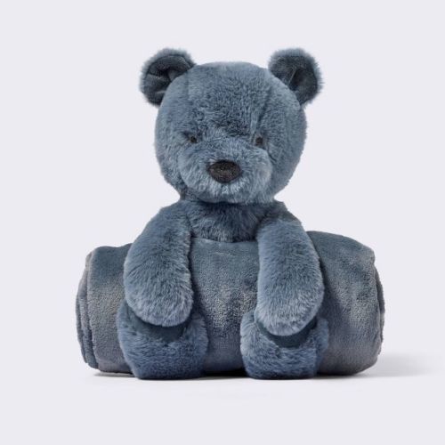 Plush Blanket with Soft Toy - Blue Bear - Cloud Island™