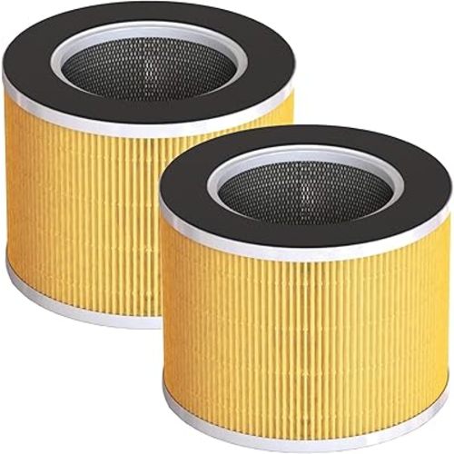 RP-AP088-F1 Replacement Filter for RENPHO RP-AP088 RP-AP088W RP-AP088B Air Purifiers, 5-Stage H13 True Hepa with High-Efficiency Activated Carbon and Pre-Filter, 2 Pack