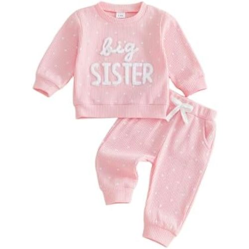 Little Sister Little Brother Newborn Baby Girl Boy Fall Outfits Polka Dot Mitten Cuffs Long Sleeve Jumpsuit Romper