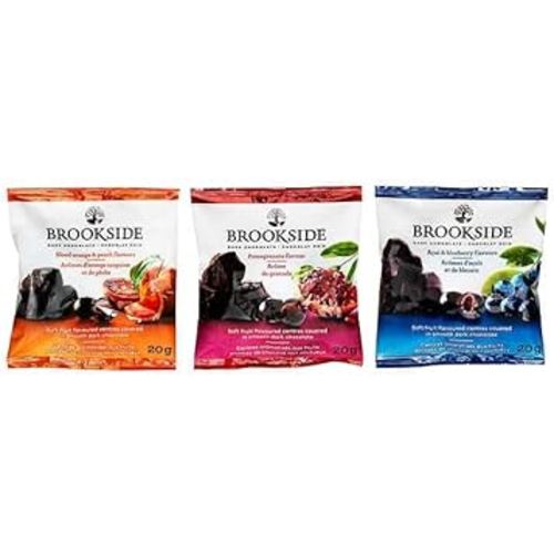 Brookside Dark Chocolate Covered Fruit (40 Count Variety Pack)z, 0.7 ounces