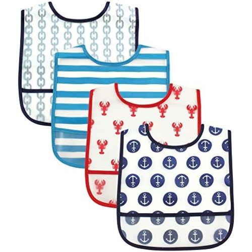 Luvable Friends Unisex BabyWaterproof PEVA Bibs