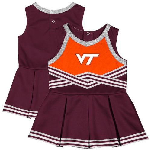 Girls Infant Colosseum Maroon Virginia Tech Hokies Lollipop Park Cheer Dress
