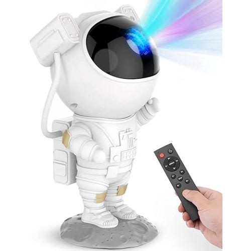 Star Projector Galaxy Night Light - Astronaut Space Projector, Starry Nebula Ceiling LED Lamp with Timer and Remote, Kids Room Decor Aesthetic, for Christmas, Birthdays, Valentine's Day
