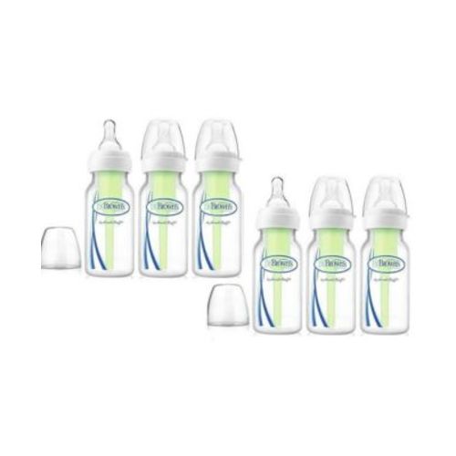 Standard Neck Options+ Anti-Colic Baby Bottle, 4 oz, 6 Pack