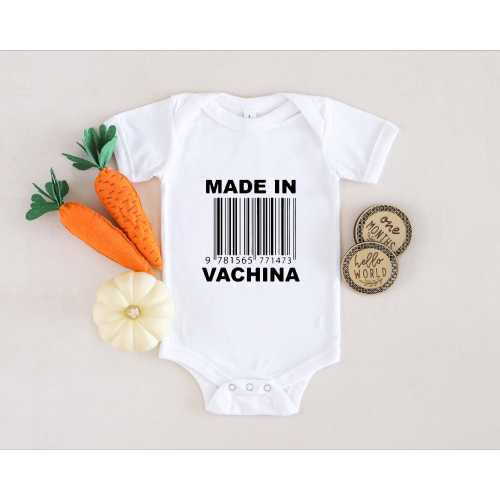 Made in Vachina Baby Bodysuit, Cute Baby Shower Gift, Funny&Cheeky Baby, Baby Announcement, Funny Baby Tee, New Baby Bodysuit, Baby Bodysuit