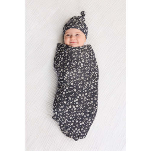 Ikat Blooms Swaddle + Hat Set