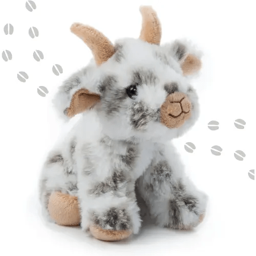 The Petting Zoo Goat Stuffed Animal Plushie, Gifts for Kids, Wild Onez Babiez Farm Animals, Goat Plush Toy 6 inches