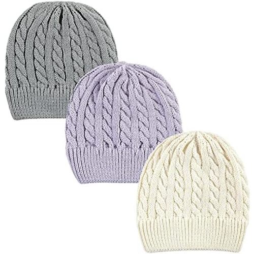 Hudson Baby Baby Knit Cuffed Beanie 3pk