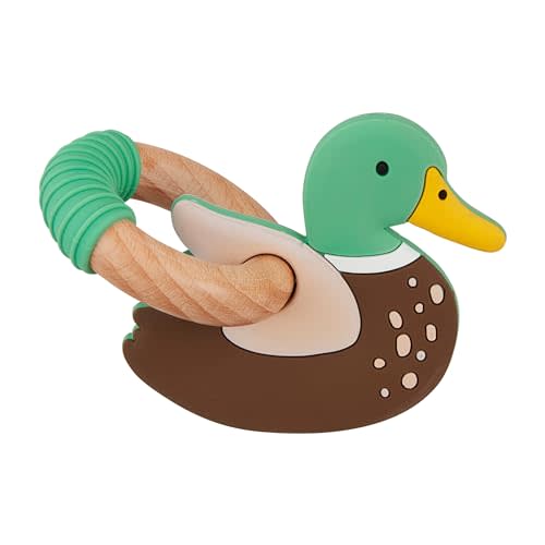 Mud Pie Kids Mallard Ring Silicone Teethers; Approx 3" X 4"