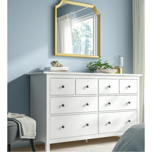 HEMNES 8-drawer dresser, white stain, 63x373/4" - IKEA US