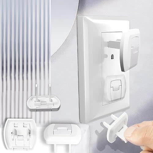 Outlet Covers Baby Proofing(32 Pack)with Hidden Pull Handle Child Safety Socket Cover Electric Power Plug Covers Protector Caps