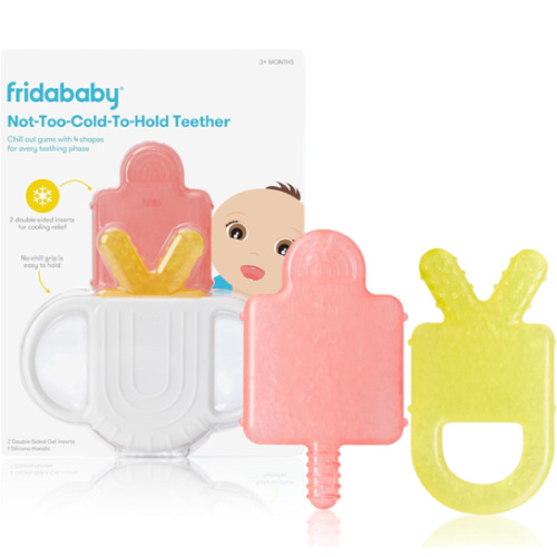 Frida Baby Teething Relief Not-Too-Cold-to-Hold Baby Teether BPA-Free Silicone Teething Toys