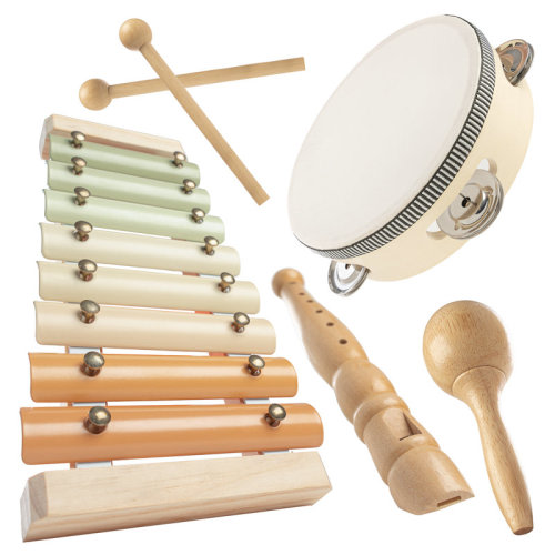 Comfy Cubs 4-Piece Kids Musical Instruments - Safe & Non-Toxic Kids Instruments, Montessori Toys For Family Bonding - Creativity & Motor Skill Development Music Instruments For Toddlers 1-3 Years Old | Wayfair