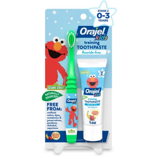 Orajel Kids Elmo Fluoride-Free Training Toothpaste & Toothbrush