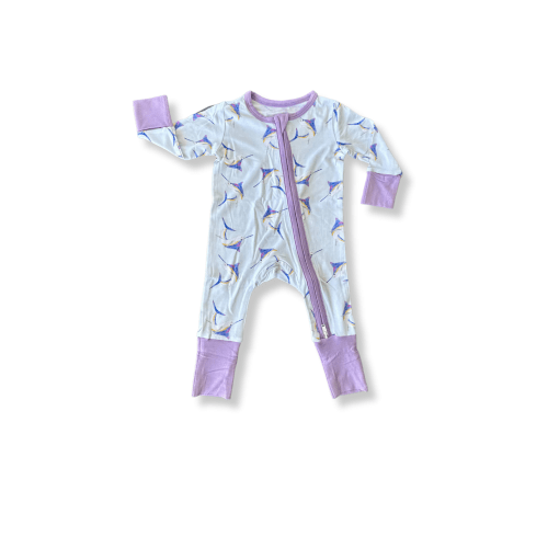 Moonlight Marlin Purple Zippy Pajama