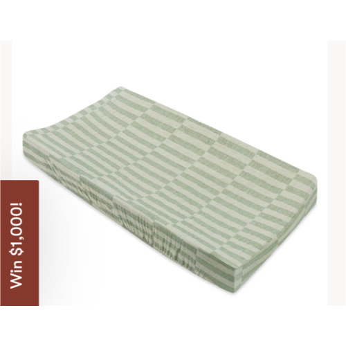 Babyletto Quilted Changing Pad Cover in GOTS Certified Organic Muslin Cotton