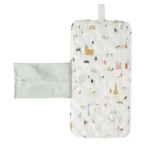 On the Go Portable Changing Pad (color: Explore the world)