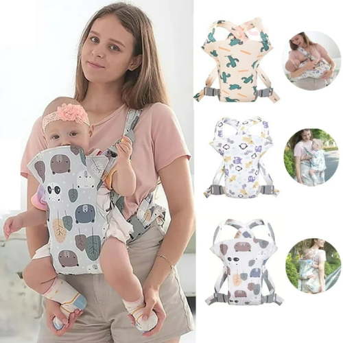 Babyltrl 4 in 1 Baby Carrier,Ergonomic Infant Carrier Backpack,Breathable Front Back Carrying Wrap Seat for Newborn Toddlers up to 33 lbs,Colorful