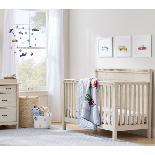 Quinn White Washed Hamper