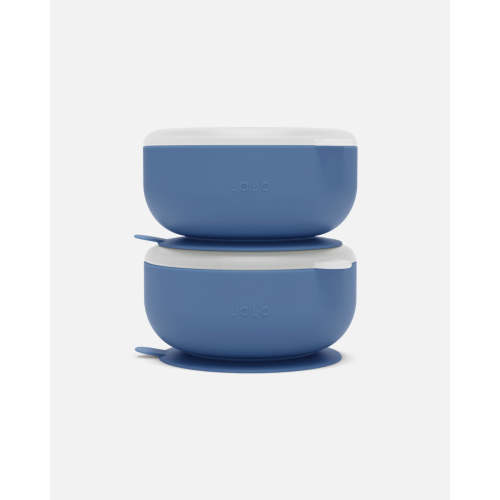 Suction Bowl + Lid - Blueberry / 2 Pack