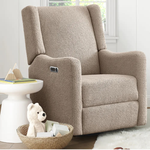 Mercer Electronic Power Recliner and Swivel Glider with USB-A and Type-C Ports in Stain-Resistant Performance Fabric