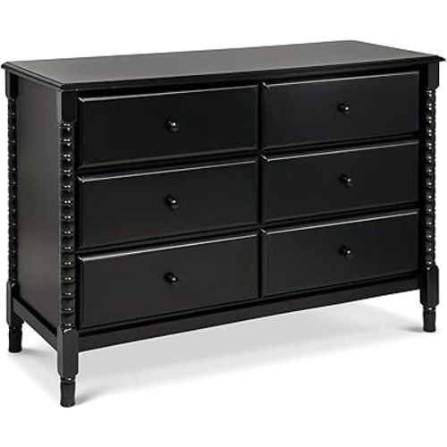 Davinci Jenny Lind Spindle 6-Drawer Dresser in Ebony