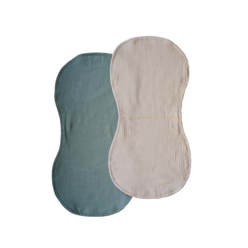 Natural Sand/Sage Burp Cloths