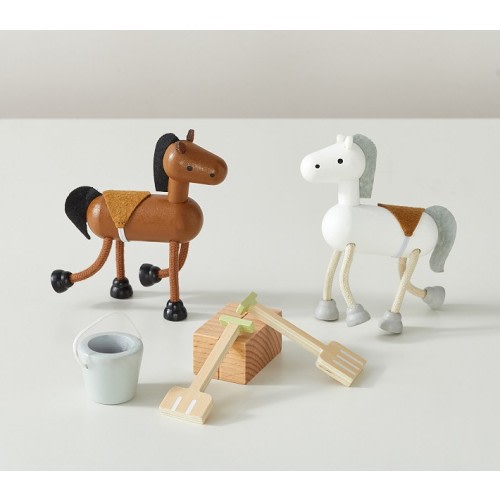 Horse Dollhouse Accessory Set