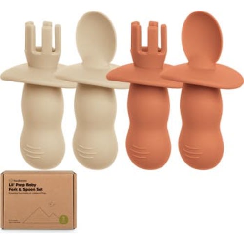 2-Sets Prep Baby Spoons & Forks Set