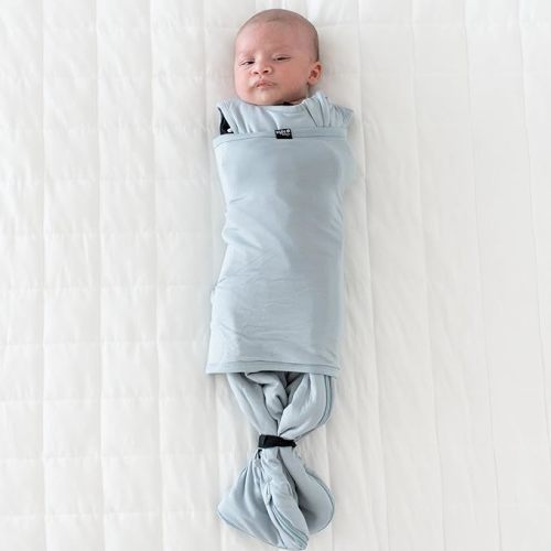 KYTE BABY Unisex Rayon Made from Bamboo Sleep Bag Swaddler for Babies, 1.0 Tog - Fog