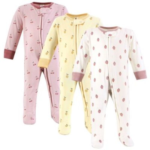 Hudson Baby Infant Girl Cotton Sleep and Play, Assorted Fruit, 6-9 Months
