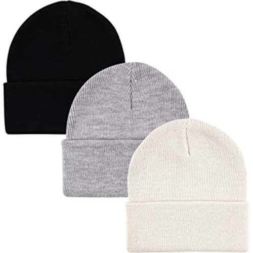 Hudson Baby Baby Knit Cuffed Beanie 3pk