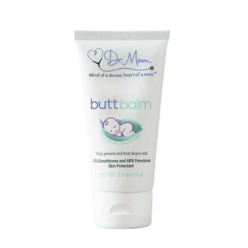 Dr. Mom Butt Balm Ultra-Premium Diaper Rash Ointment Dimethicone & Petrolatum Skin Protectant, 2.5oz