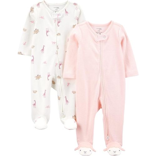Cotton Footed Sleep and Play, Pack of 2 0-3 Months