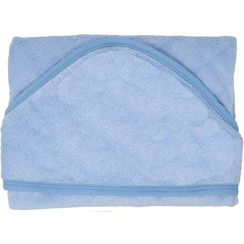 Baby Blue Bamboo Rayon Hooded Baby Towel - Small